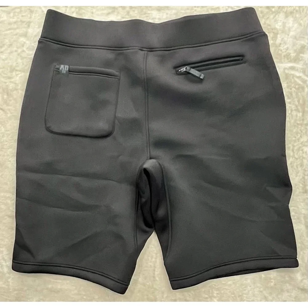GUC Saks Fifth Avenue x Anthony Davis Men Black Neoprene Shorts 2XL Drop Crotch